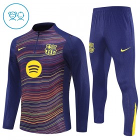 Goedkope FC Barcelona Kind Trainings Sweatshirt Kwart-Zip 2025-26 Navy